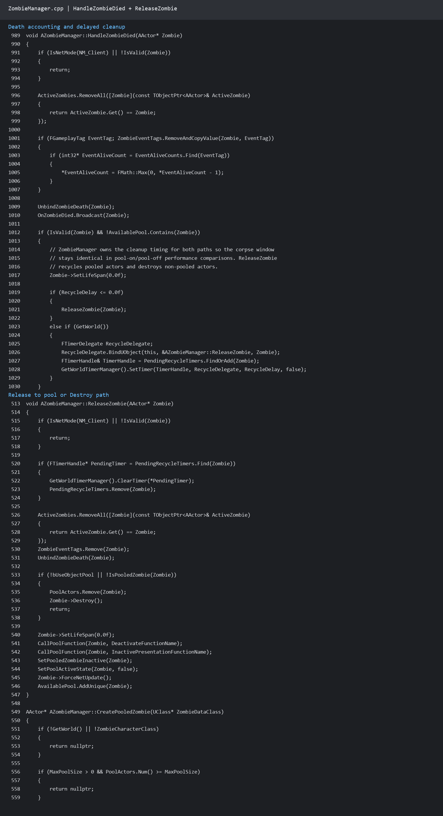 ReleaseZombie 关键 C++ 代码
